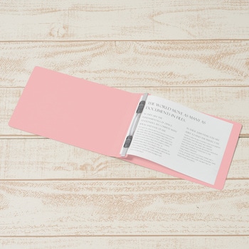 フラットファイル ノンステッチ 横型(E) 横罫線タイプ PLUS(プラス)[文具]