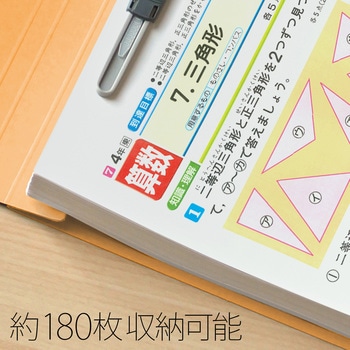 フラットファイル ノンステッチ 横型(E) 縦罫線タイプ PLUS(プラス)[文具]