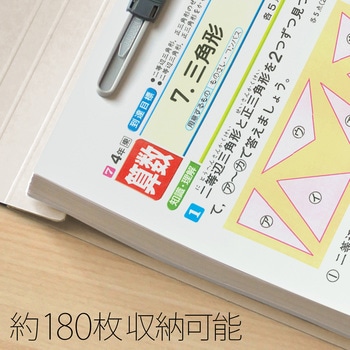 フラットファイル ノンステッチ 横型(E) 縦罫線タイプ PLUS(プラス)[文具]
