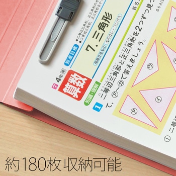フラットファイル ノンステッチ 横型(E) 縦罫線タイプ PLUS(プラス)[文具]