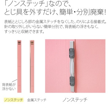 フラットファイル 厚とじ300 ノンステッチ PLUS(プラス)[文具]