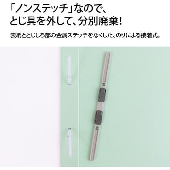 フラットファイル A3二つ折りタイプ ノンステッチ A4S PLUS(プラス)[文具]