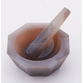 メノウ乳鉢 浅型 乳棒付 TGK(東京硝子器械)