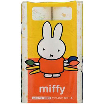 ミッフィープリントロール ダブル 丸富製紙