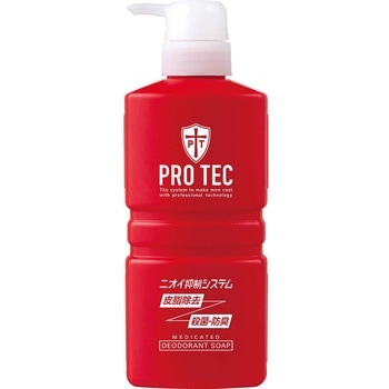 PRO TEC デオドラントソープ ポンプ 1個(420mL) LION(ライオン) 【通販