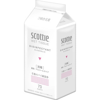- スコッティ ウェットティシュー 消毒 日本製紙クレシア 26581932