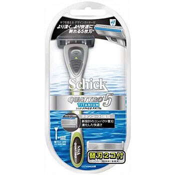 Schick(シック) シック 瑞々しく Schick クアトロ4チタニウム ホルダー(刃付き+替刃