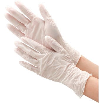 ニトリルゴム手袋 極薄 粉なし ホワイト