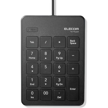 テンキー 有線 パンタグラフ 薄型 ブラック エレコム