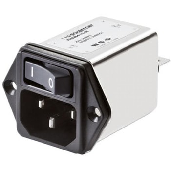 パワーエントリコネクタ インレット・アウトレット・モジュール フィルタ付き SCHAFFNER