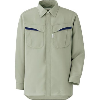 VES2496-UE-S ベルデクセルPlantex ストレッチ長袖シャツ ミドリ安全 26734794