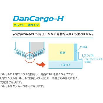 輸送・保管ボックス「セキュリティカーゴ」 パレット一体タイプ 鍵付き 1面観音扉パネル グレー