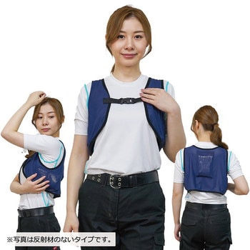 保冷剤メッシュベストセット：メッシュベスト(反射材付) 保冷剤8個入り+保冷ボックス付 STATUSUNI(ステータスユニ)
