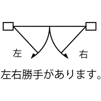 正面付 アーム型笠木戸当 右勝手用 BEST(金物)