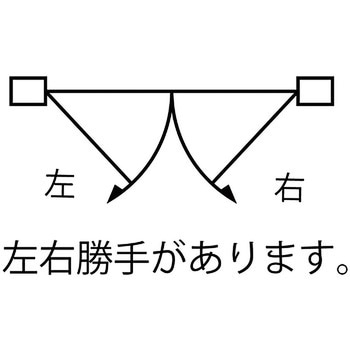正面付 アーム型笠木戸当 左勝手用 BEST(金物)