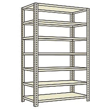 サカエ中軽量棚ＮＥＷ型単体（２００ｋｇ／段・Ｈ１８００ｍｍ・５段