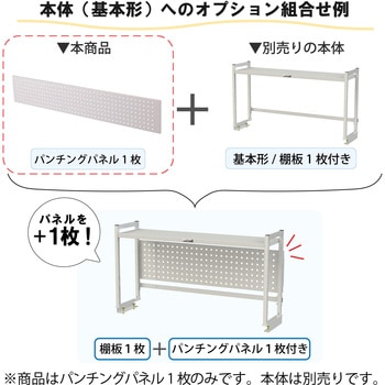 オプション/パンチングパネル_ロジスタンド用 山金工業