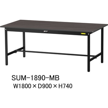 軽量作業台/耐荷重150kg_ブラックシリーズ_固定式H740_ワークテーブル150シリーズ 山金工業