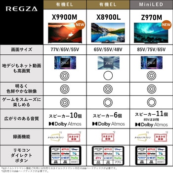 タイムシフトマシン搭載4K有機ELレグザ REGZA