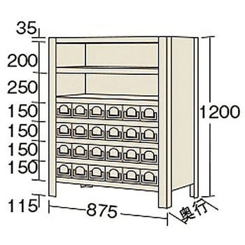 ポイント15倍】【直送品】 サカエ 物品棚ＫＷ型（１００ｋｇ／段