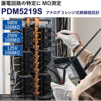 PDM5219S 3レンジアナログ絶縁抵抗計 1台 三和電気計器 【通販サイト