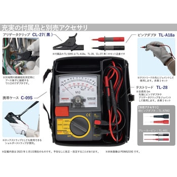 PDM1529S 3レンジアナログ絶縁抵抗計 1台 三和電気計器 【通販サイト 