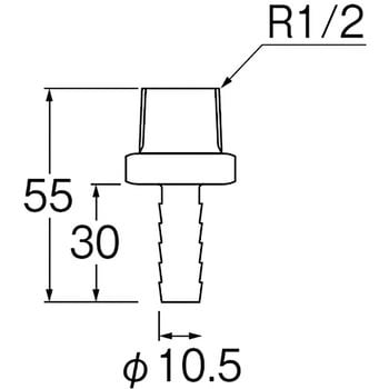 T4215-42S-10A ペアホース金具セット 1セット SANEI 【通販モノタロウ】