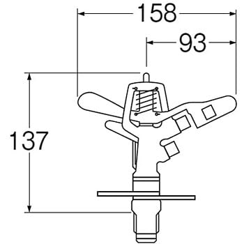 C56F-20 パートサークルスプリンクラー上部 1個 SANEI 【通販サイト