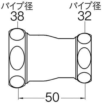 H81-3-32X38 洗浄管連結ソケット 1個 SANEI 【通販モノタロウ】