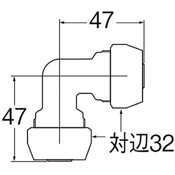 ポリパイエルボソケット1種 SANEI