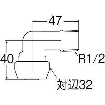 ポリパイジョイントエルボ1種オス SANEI