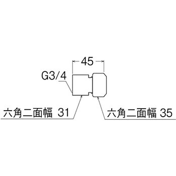 メスアダプター平行 SANEI(旧:三栄水栓製作所)