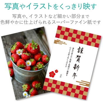 スーパーファイン紙 インクジェット用 高画質 片面 厚手 A4サイズ エレコム