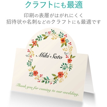 スーパーファイン紙 インクジェット用 高画質 片面 厚手 A4サイズ エレコム