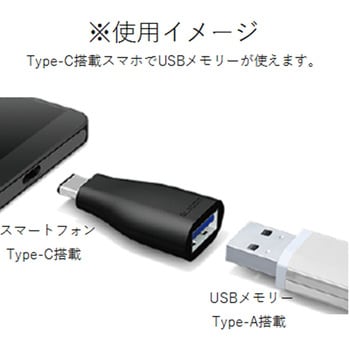 MPA-AFCMADBK USB変換アダプタ C-A(メス) USB3.1 タイプC