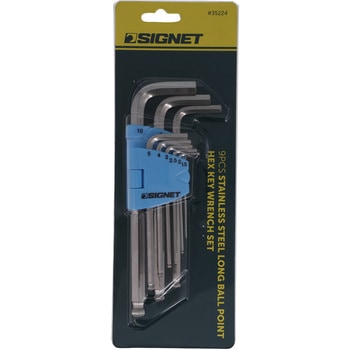 ステンレスボール付ロング六角棒レンチセット SIGNET(シグネット)