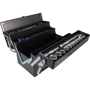 メカニックツールセット両開き トレイ付 12．7SQ SIGNET(シグネット)