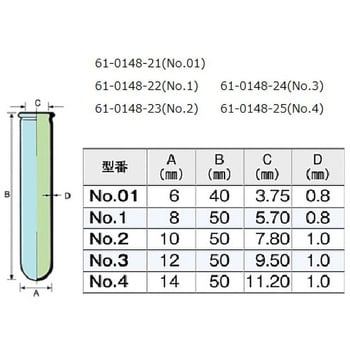 0407-022 ミクロチューブ 1ケース(500本) マルエム(理化学・容器