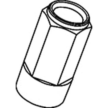 LEGGDURA RACING Shell Type Nut クローズドエンドタイプ全長53mm用 アルミシェル(単品) KYO-EI