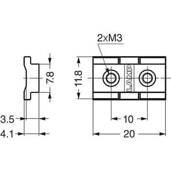 MR-15CS ミニガイドキャリッジ 1個 スガツネ(LAMP) 【通販サイトMonotaRO】