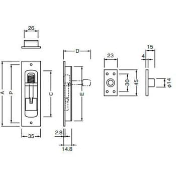 500N-120-3 角引手付捻締 古代ブロンズ 1個 BEST(金物) 【通販サイト