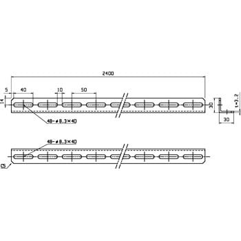 マルチアングル L型 JAPPY ケーブルラック用アングル・ブラケット 【通販モノタロウ】