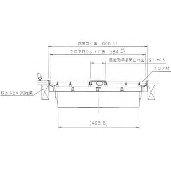 樹脂枠気密型床下収納庫 薄型(12mmフローリング用) 吉川化成
