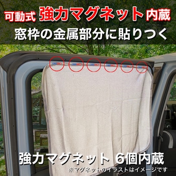 遮熱マグネットカーテン 大自工業(Meltec) 車用サンシェード 【通販モノタロウ】