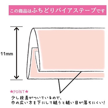 バイアステープ ふちどりサテン キャプテン