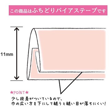 バイアステープ ふちどりサテン キャプテン