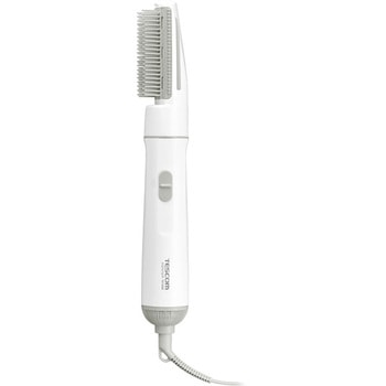 くるくるドライヤー カールドライヤー キャッチクッションブラシ 軽量 シンプル 2段階切替 (DRY-COOL) ブラシ水洗いOK 収納 持ち運び 旅行 naturam ホワイト テスコム