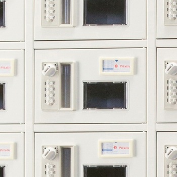 N-forme 貴重品ロッカーダイヤル錠窓付 仁張工作所