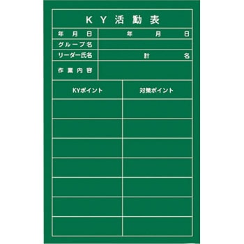 Nky 3 危険予知活動表 垂れ幕タイプ 1枚 日本緑十字社 通販サイトmonotaro