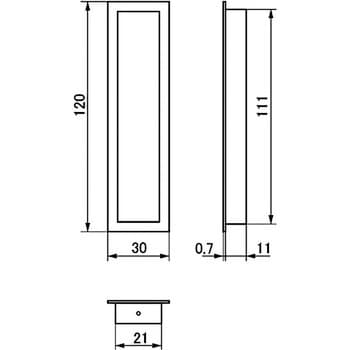 買取オンライン アトムリビンテック 手掛け兼用引手 TS-16/TS-19 105mm